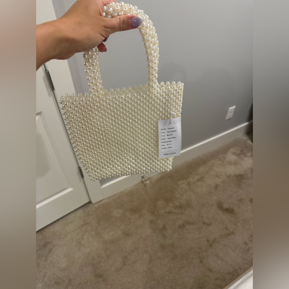 Pearl purse, perfect for a bride!